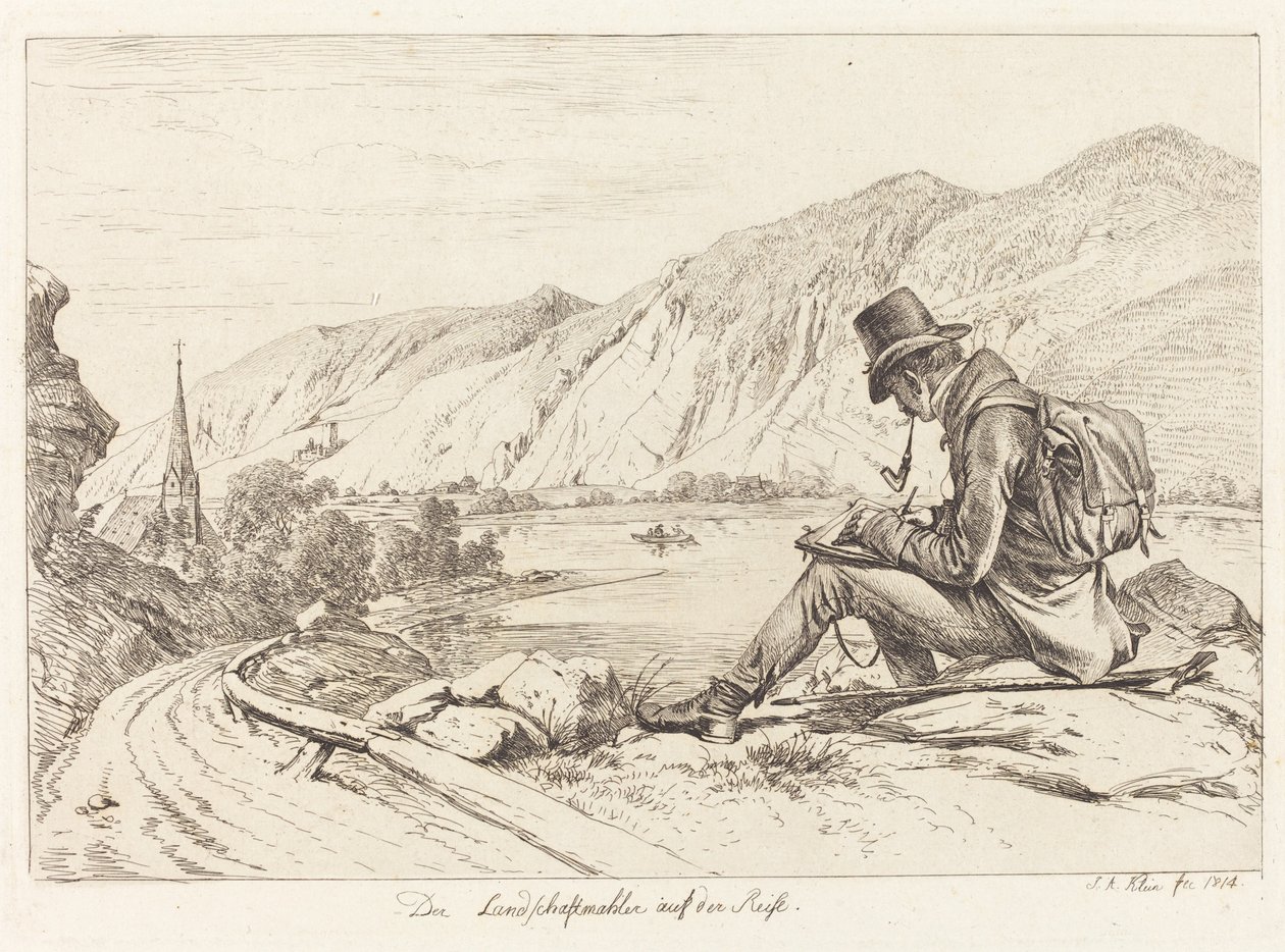 Der Landschaftmaler auf der Reise de Johann Adam Klein
