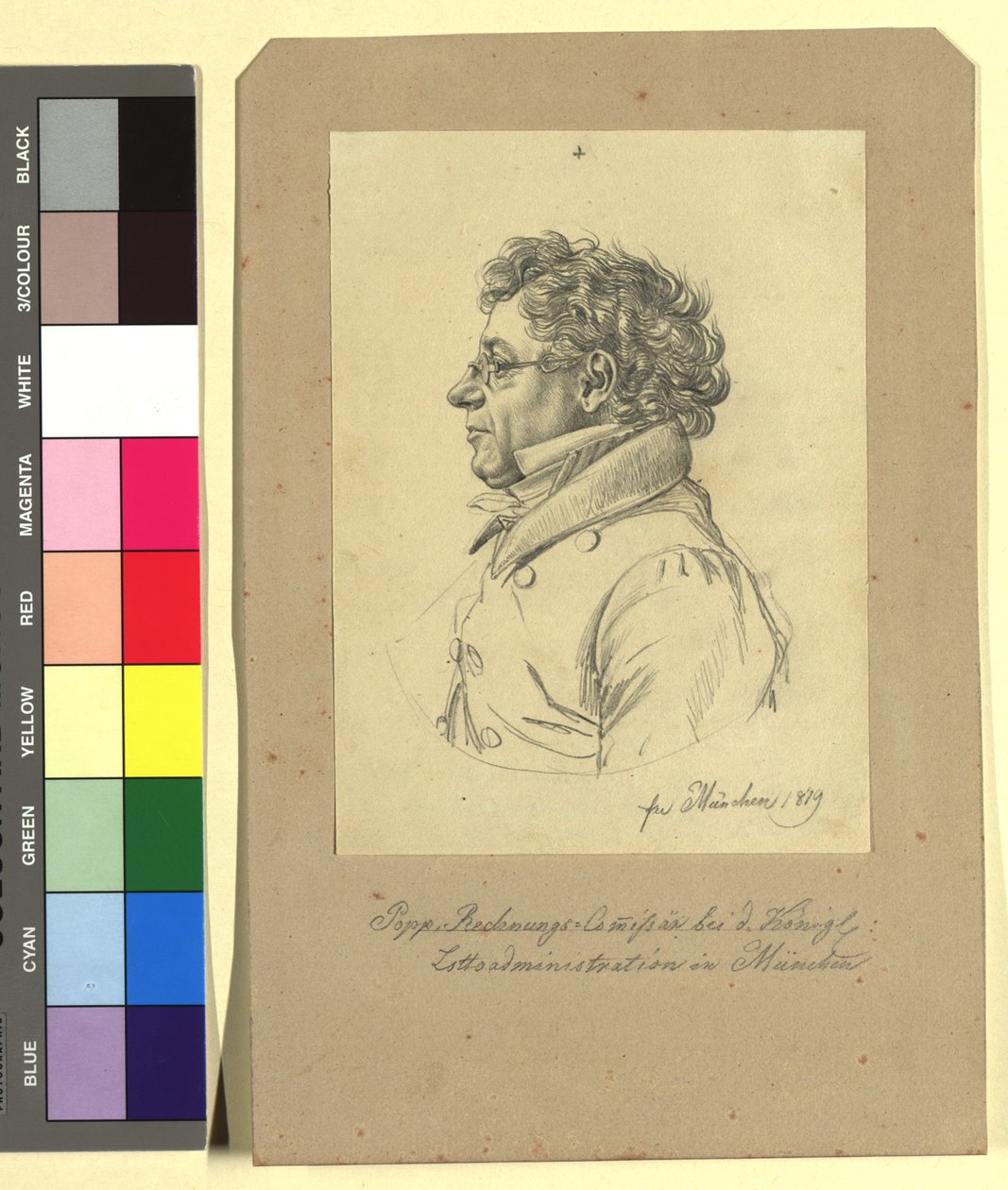 Señor von Popp (comisario de cuentas de la Administración Real de Loterías en Múnich) de Johann Adam Klein