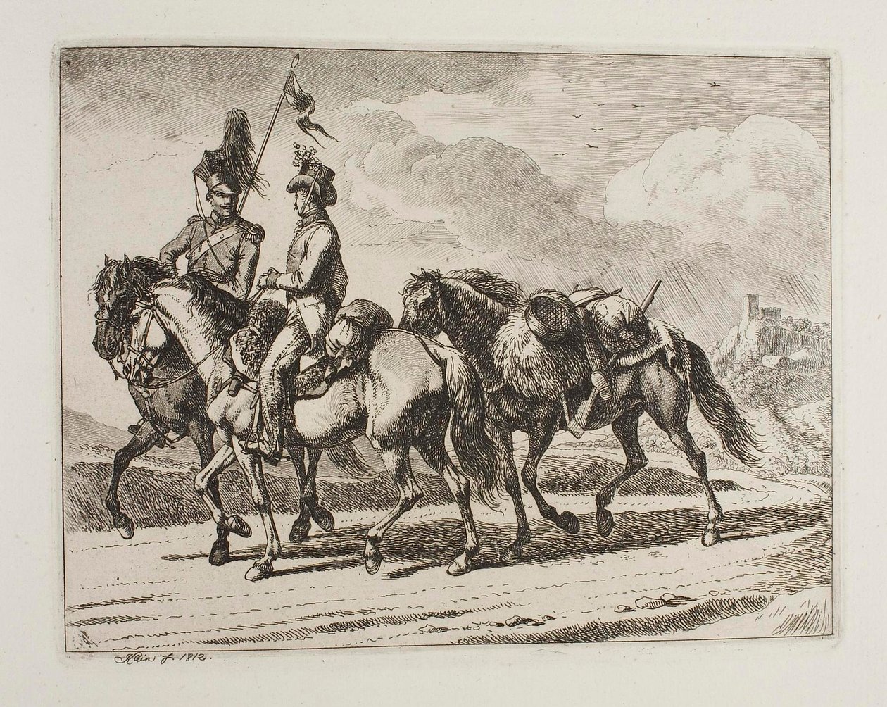 Jinetes militares de Johann Adam Klein