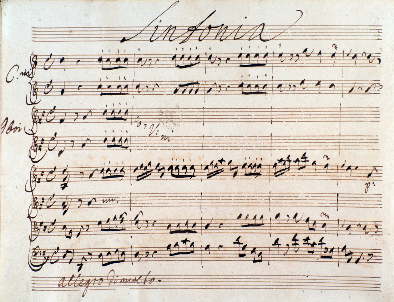 Primera página de la partitura de Adriano in Siria de J A Hasse (1752) de Johann Adolph Hasse