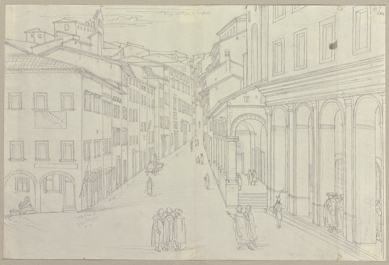De: Colección de bocetos y dibujos preparatorios, volumen 1, hoja 79 de Johann Anton Ramboux