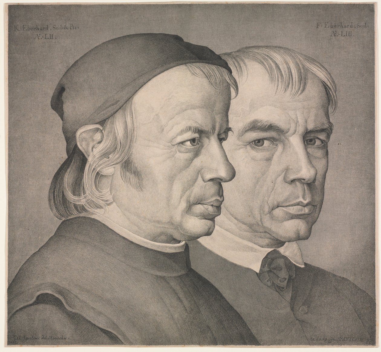 Los hermanos Eberhard, 1822 de Johann Anton Ramboux