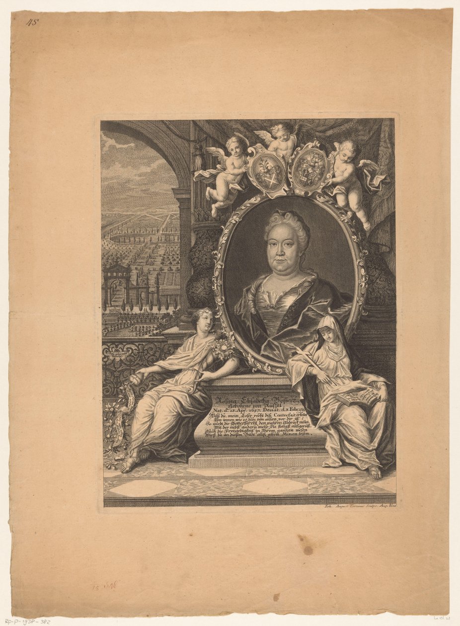 Portret de Rosina Elisabeth Bose de Johann August Corvinus