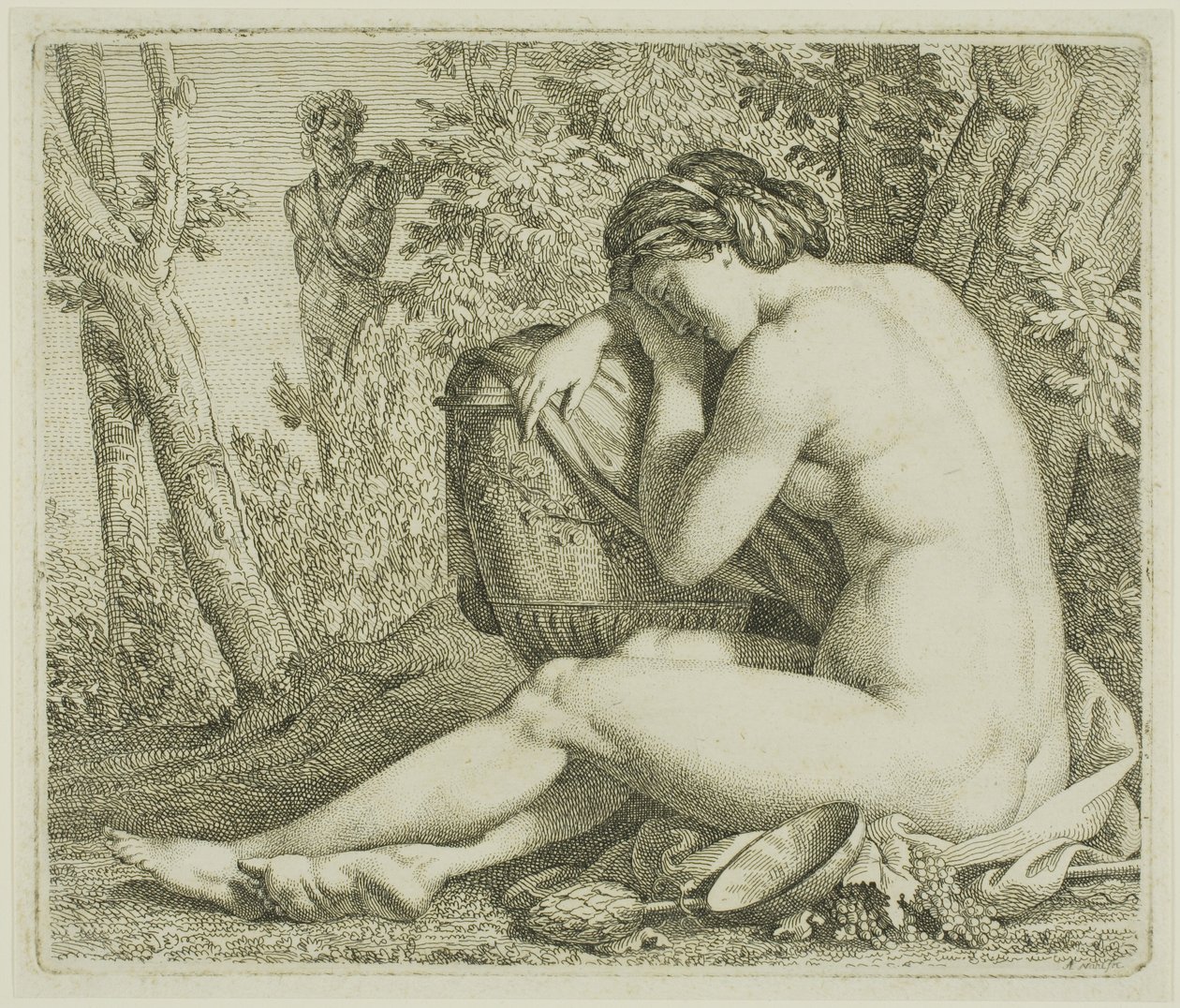 Descansando Bacante de Johann August Nahl II