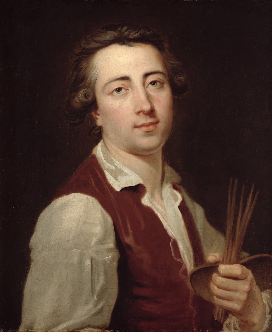 Autorretrato de Johann August Nahl the Younger