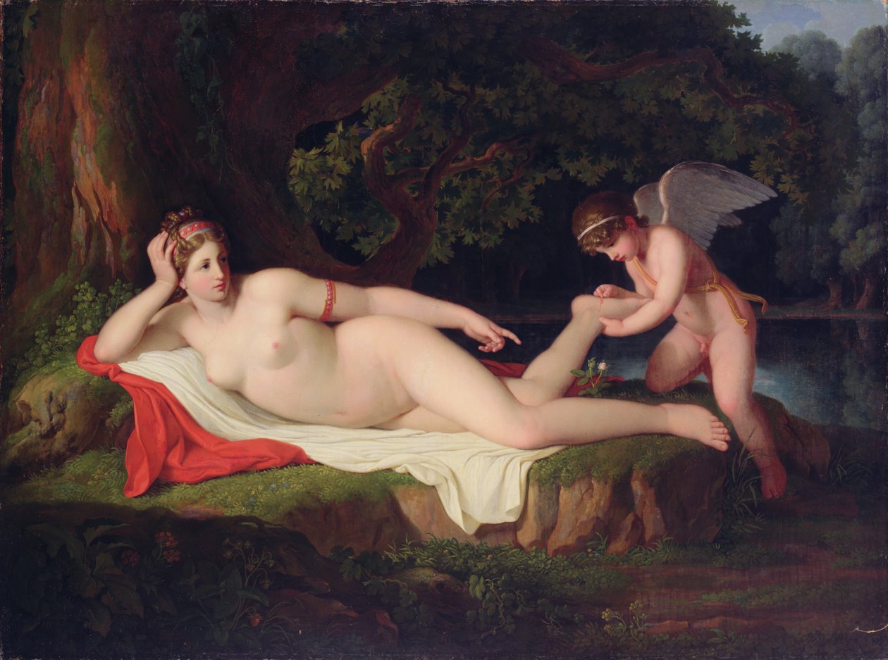 El origen de la rosa roja de Johann August Nahl the Younger