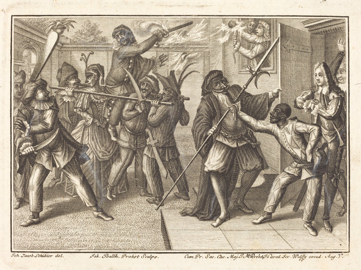 El Capitán Recupera su Libertad de Johann Balthasar Probst after Johann Jacob Schübler