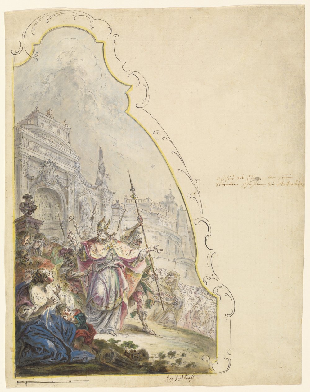 San Ignacio dejando Antioquía de Johann Baptist Enderle