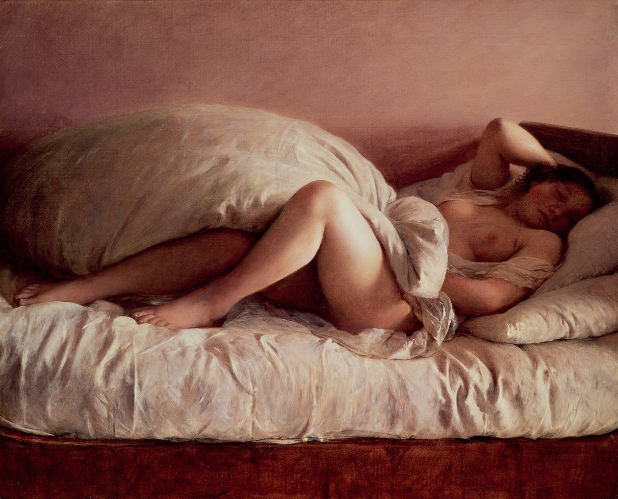 Mujer dormida de Johann Baptist Reiter
