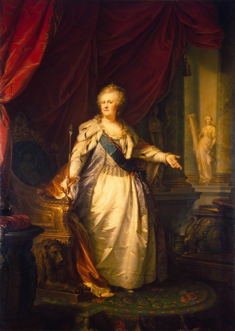Retrato de la emperatriz Catalina II. de Johann Baptist von Lampi the Elder