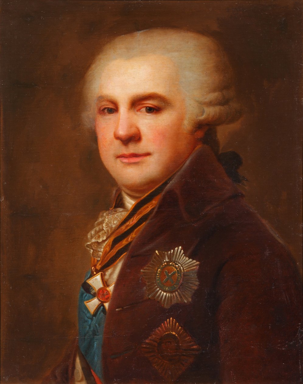 Retrato del Conde Alexander Nikolayevich Samoylov 1744-1814, después de 1796 de Johann Baptist von Lampi the Elder