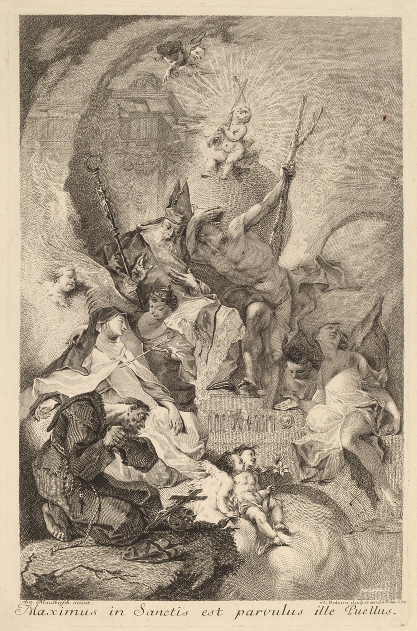 Cuatro Santos de Johann Beheim after Franz Anton Maulbertsch