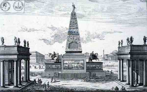 Obelisco dedicado a Marco Aurelio Antonino (161-80) y Lucio Aurelio Vero (161-69), Grecia, de 