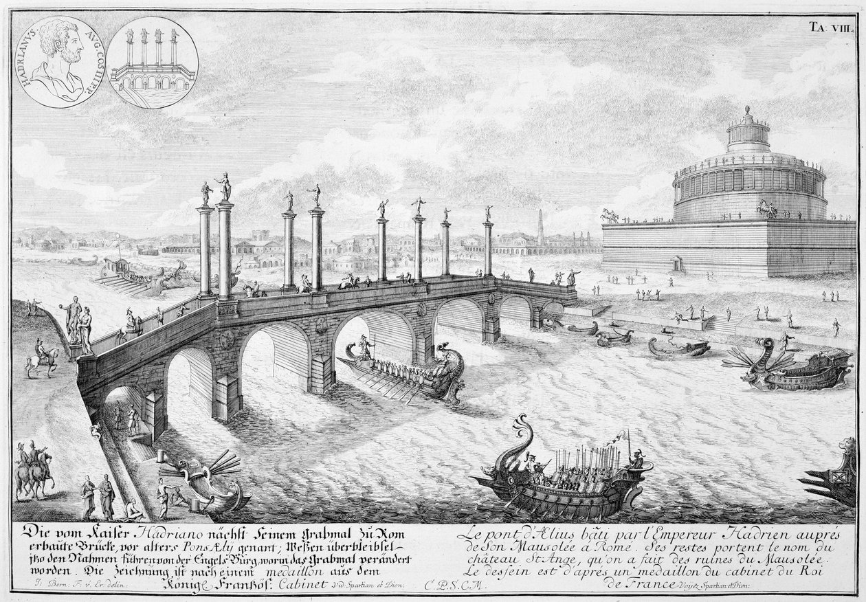 Puente de Aelio y Mausoleo de Adriano (Castel Sant