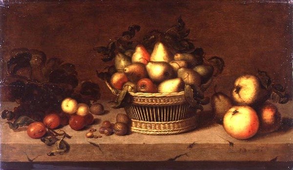 Naturaleza Muerta de Frutas en una Cesta de Johann Bouman