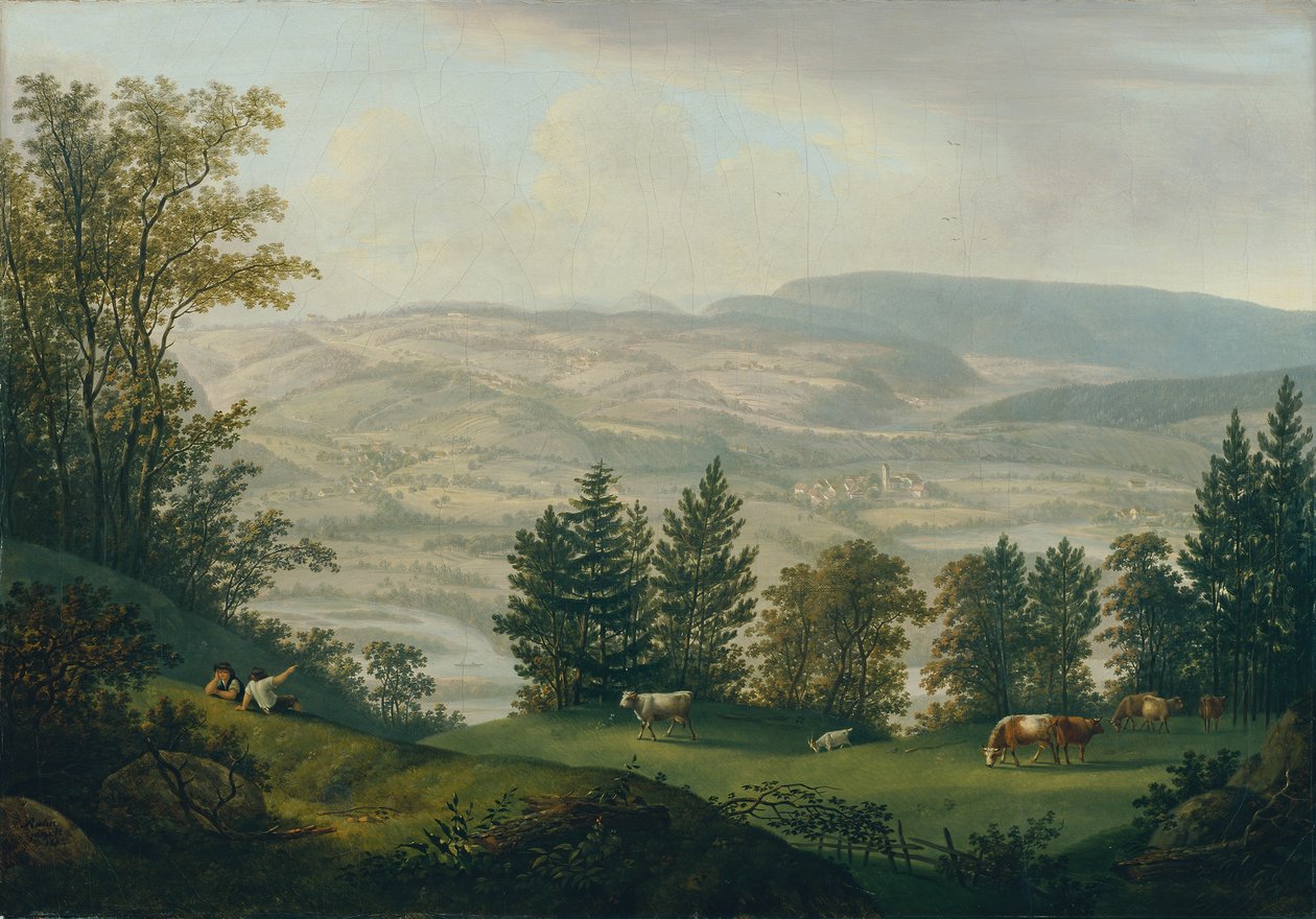 Entorno de las ruinas de los Habsburgo de Johann Caspar Rahn