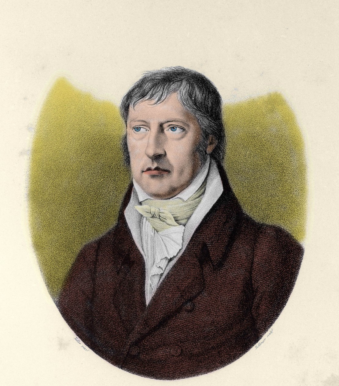 Retrato de Georg Wilhelm Friedrich Hegel (1770-1831), filósofo alemán de Johann Christian (after) Xeller