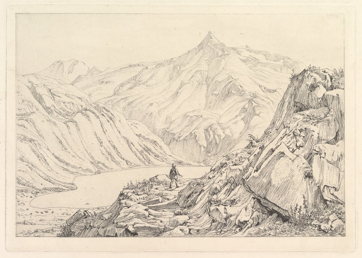 Lago Bockhart Der Bockhardsee, principios del siglo XIX de Johann Christian Erhard