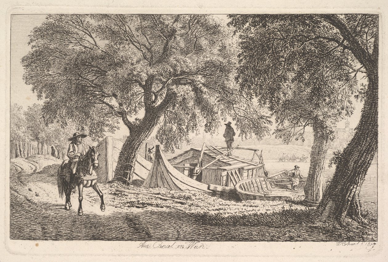 En el canal de Viena, 1819 de Johann Christian Erhard