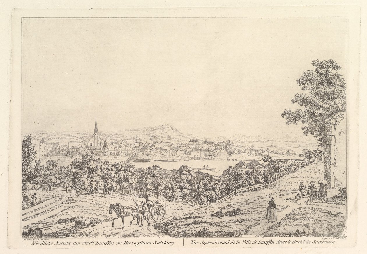 Caminos en el Ducado de Salzburgo, principios del siglo XIX de Johann Christian Erhard