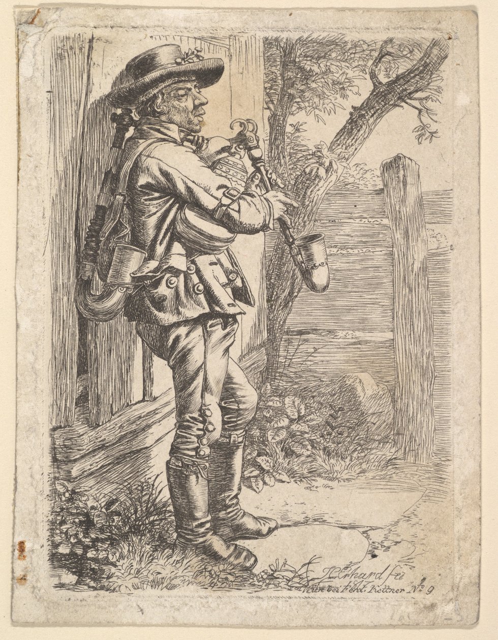 El Gaitero, 1819 de Johann Christian Erhard