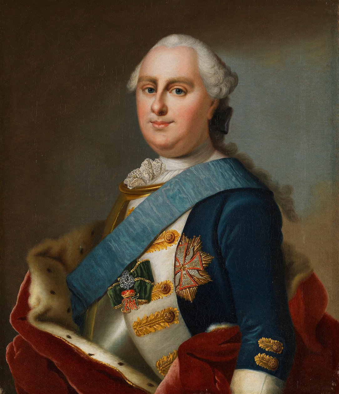 Retrato del Príncipe Jorge Guillermo de Hesse-Darmstadt 1722-1782, ca. 1760 de Johann Christian Fiedler