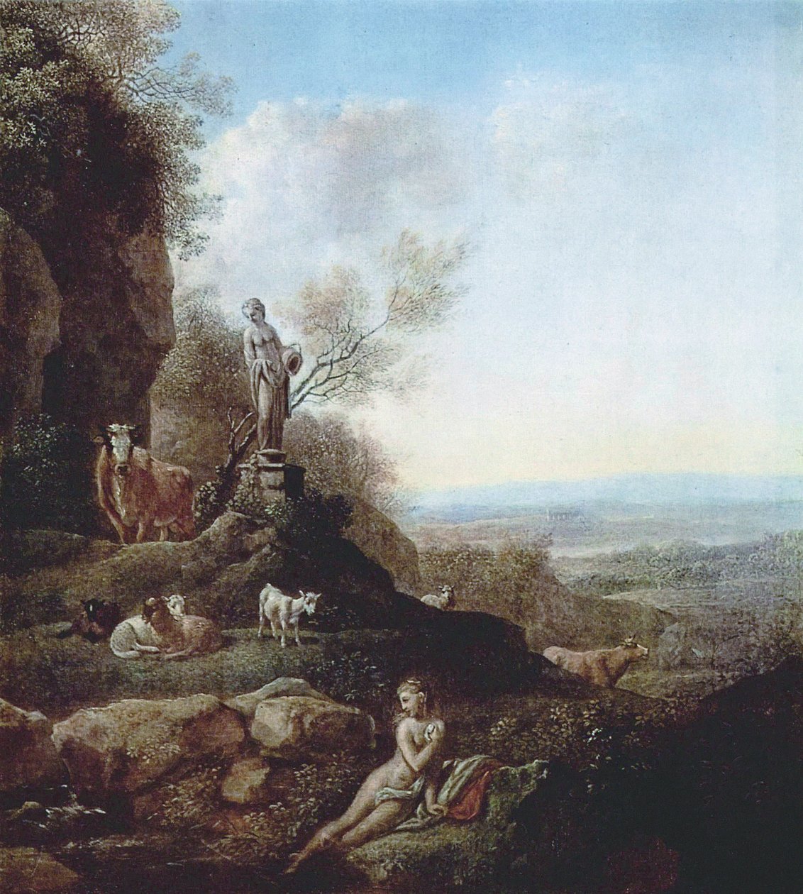 Paisaje italiano de Johann Christian Klengel