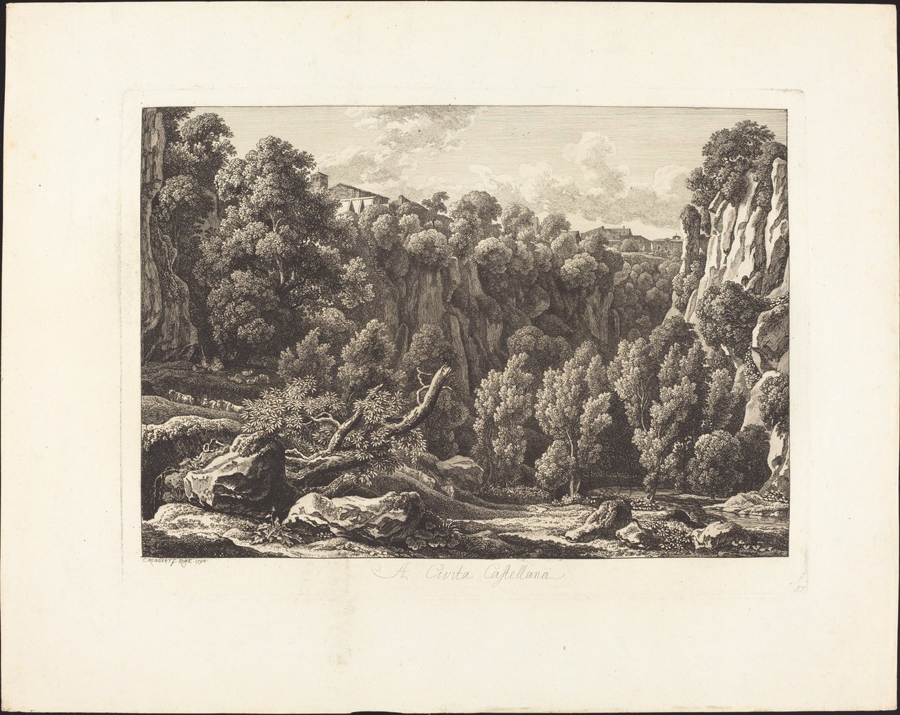 En Cività Castellana de Johann Christian Reinhart