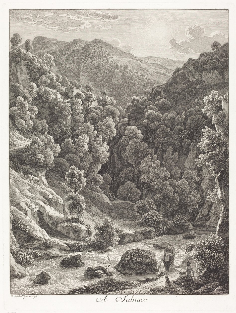 En Subiaco (cerca de Subiaco) de Johann Christian Reinhart