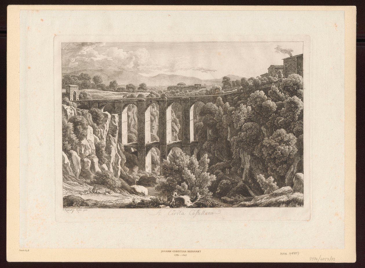 Acueductos - A Civita Castellana de Johann Christian Reinhart