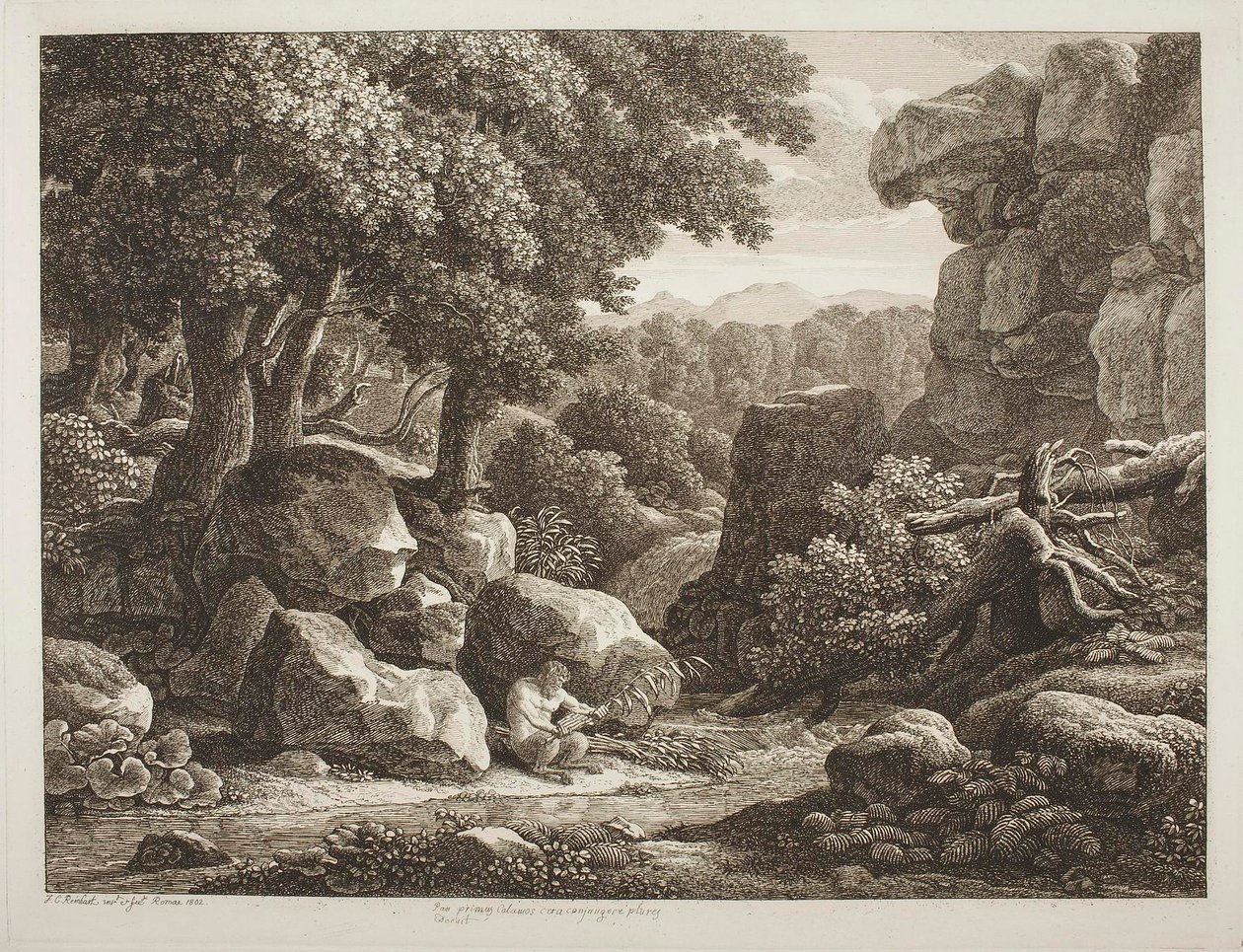 Paisaje forestal de Johann Christian Reinhart