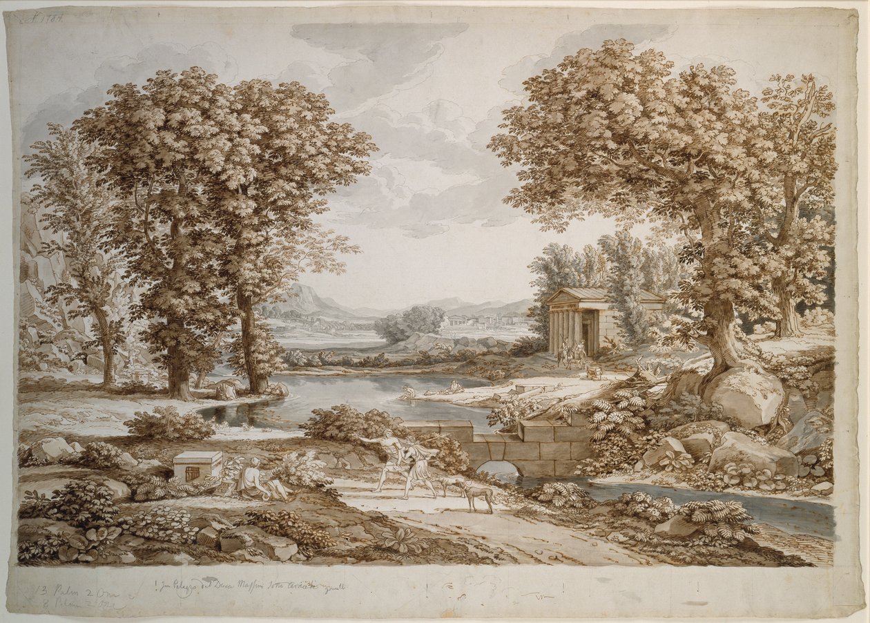 Paisaje heroico de Johann Christian Reinhart