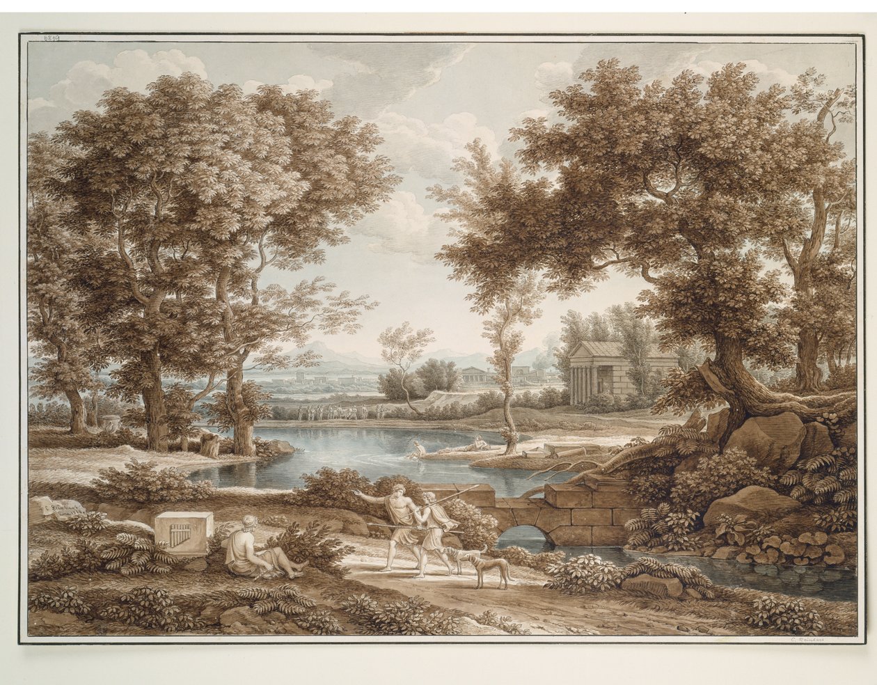 Paisaje heroico de Johann Christian Reinhart