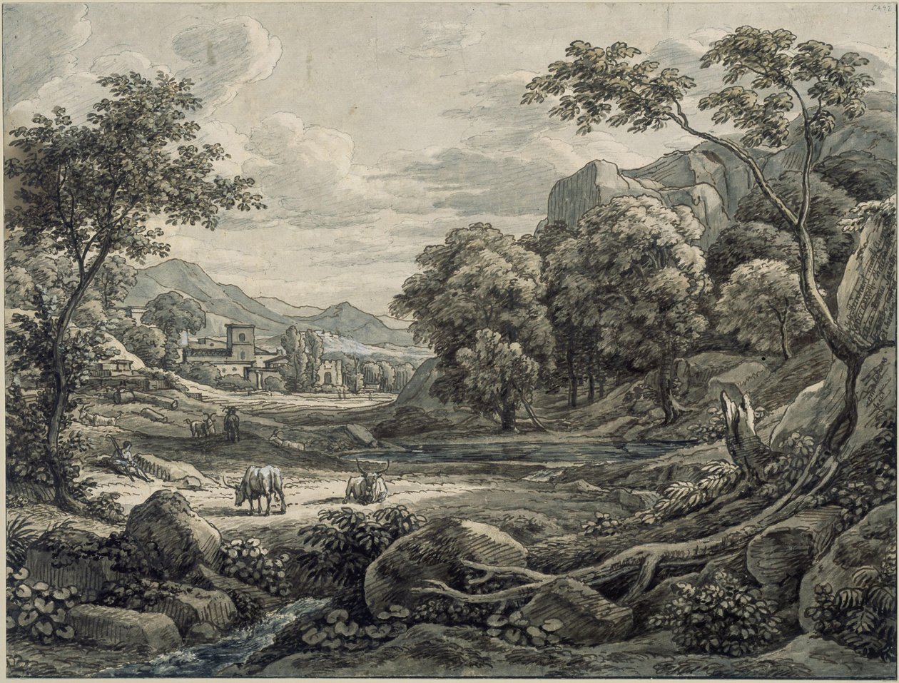 Paisaje ideal de Johann Christian Reinhart