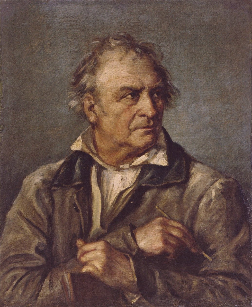 J C Reinhart por Eduard von Heuss color de Johann Christian Reinhart