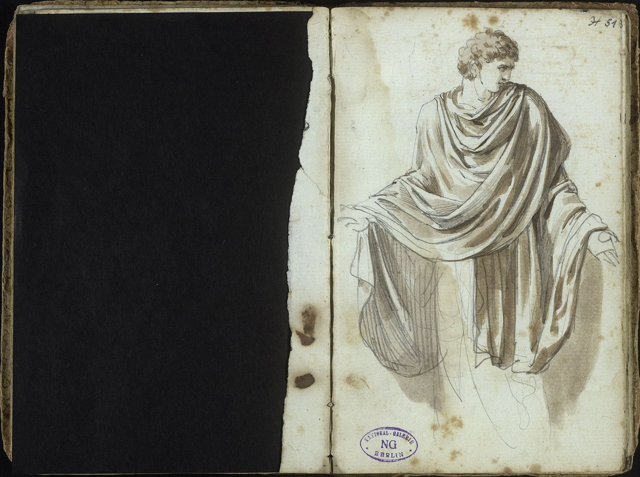 Hombre con atuendo antiguo de Johann Christian Reinhart