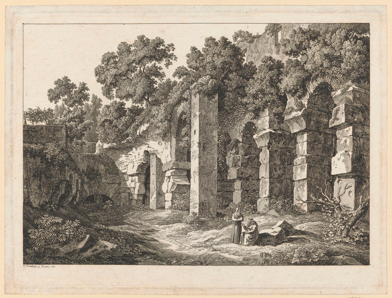 Pejzaž - En el Coliseo de Johann Christian Reinhart