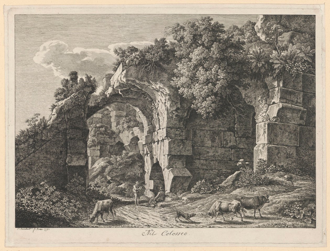 Paisaje - En el Coliseo de Johann Christian Reinhart
