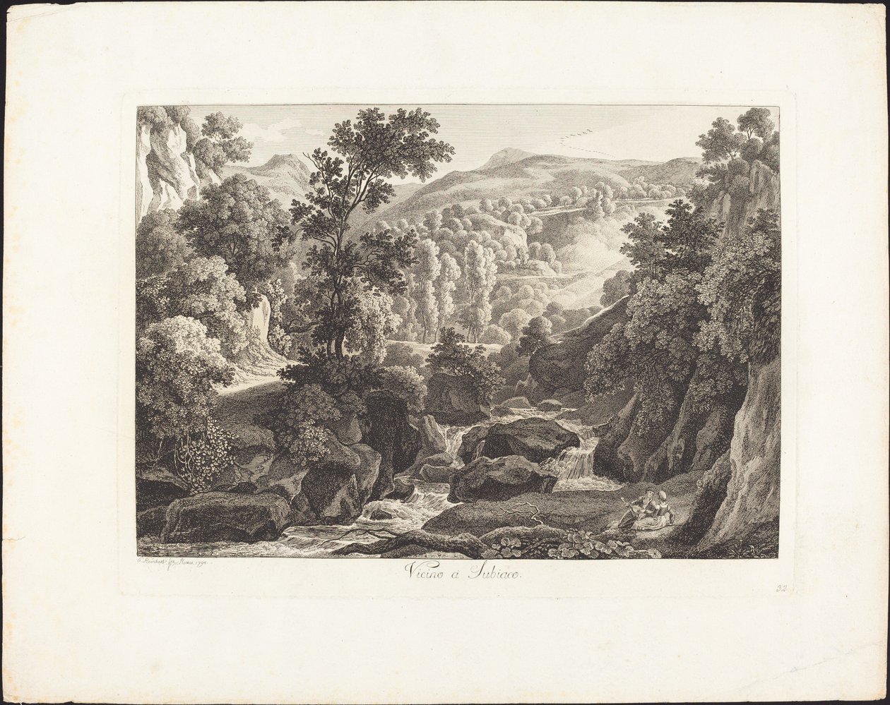 Cerca de Subiaco de Johann Christian Reinhart