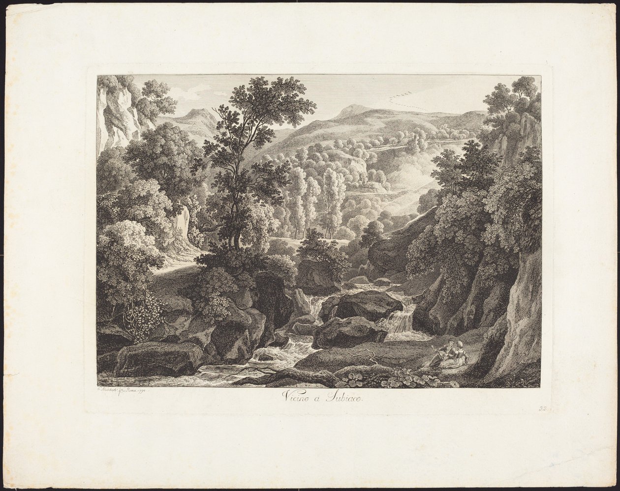 Cerca de Subiaco de Johann Christian Reinhart