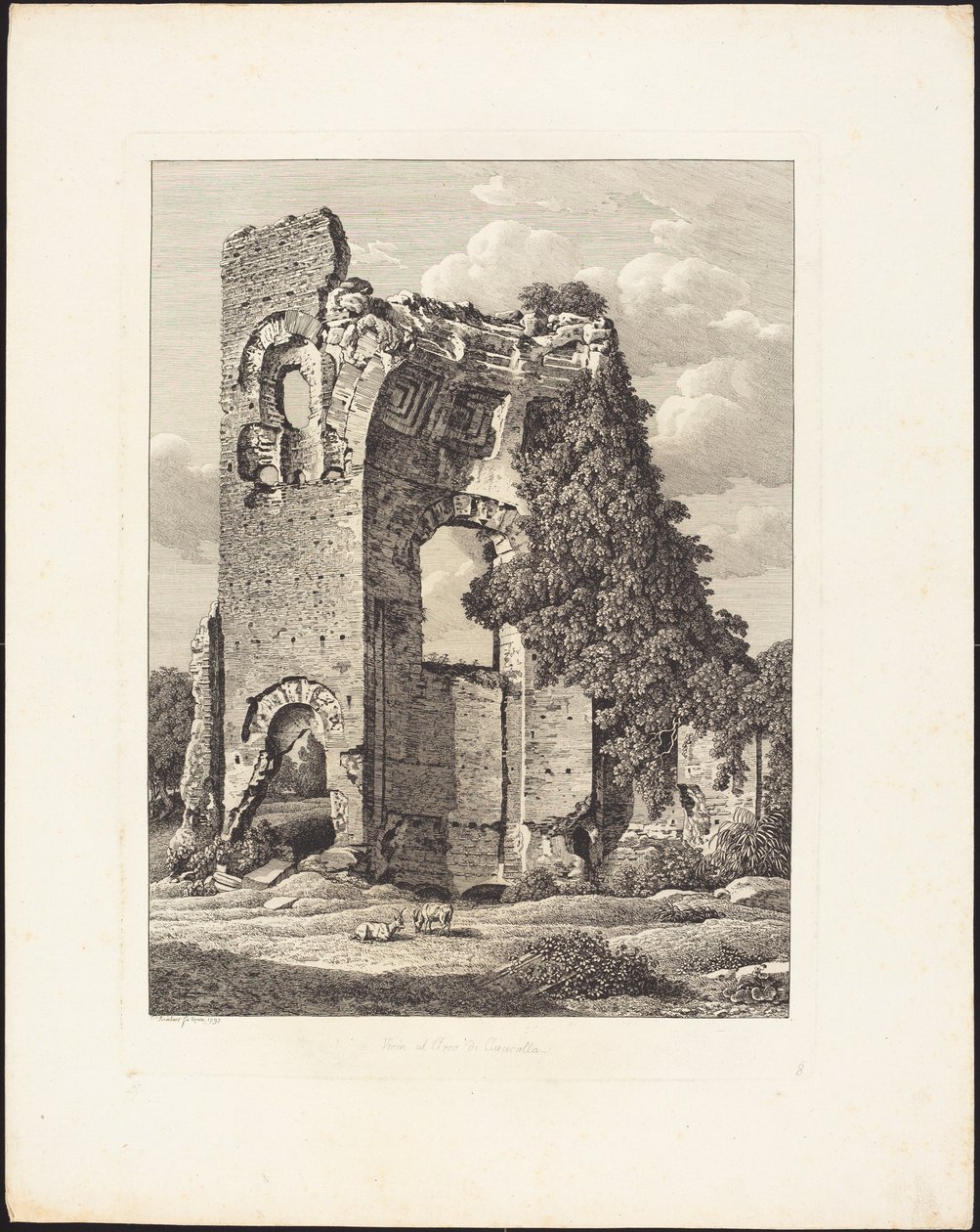 Cerca del circo de Caracalla de Johann Christian Reinhart