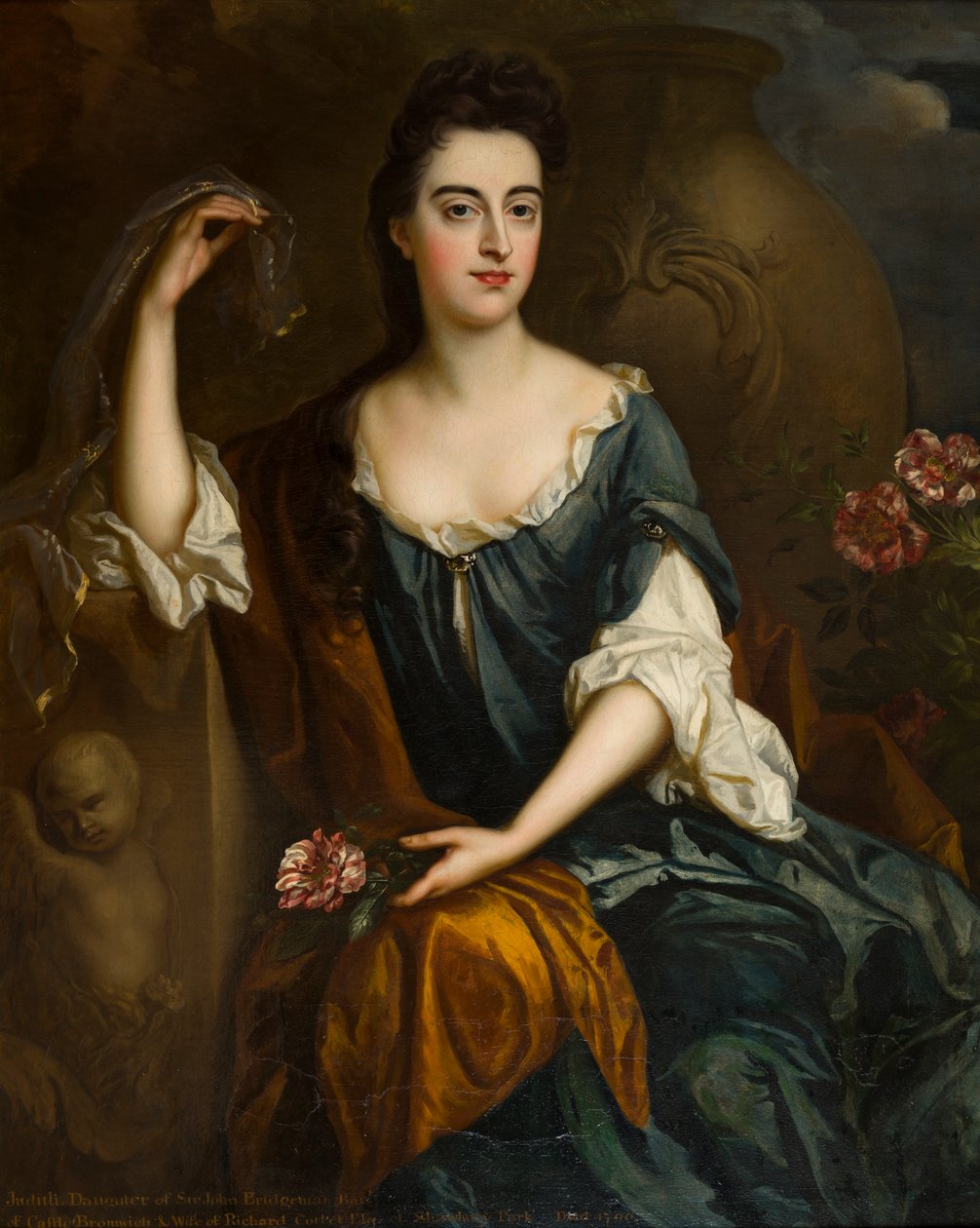 Retrato de la Sra. Judith Corbet, c.1680-1710 (óleo sobre lienzo) de Johann Closterman