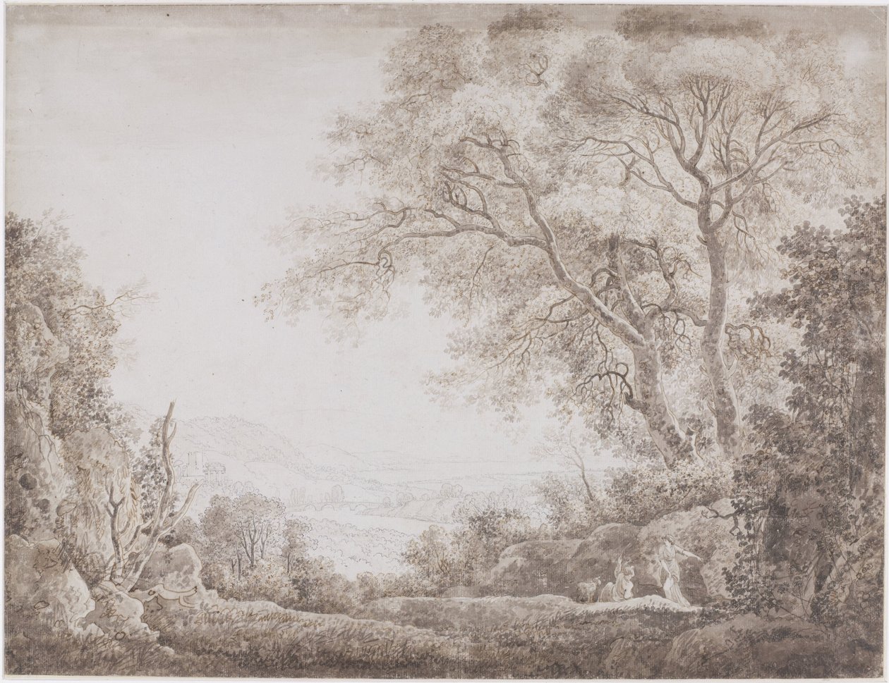 Paisaje italiano de Johann Conrad Steiner (possibly)