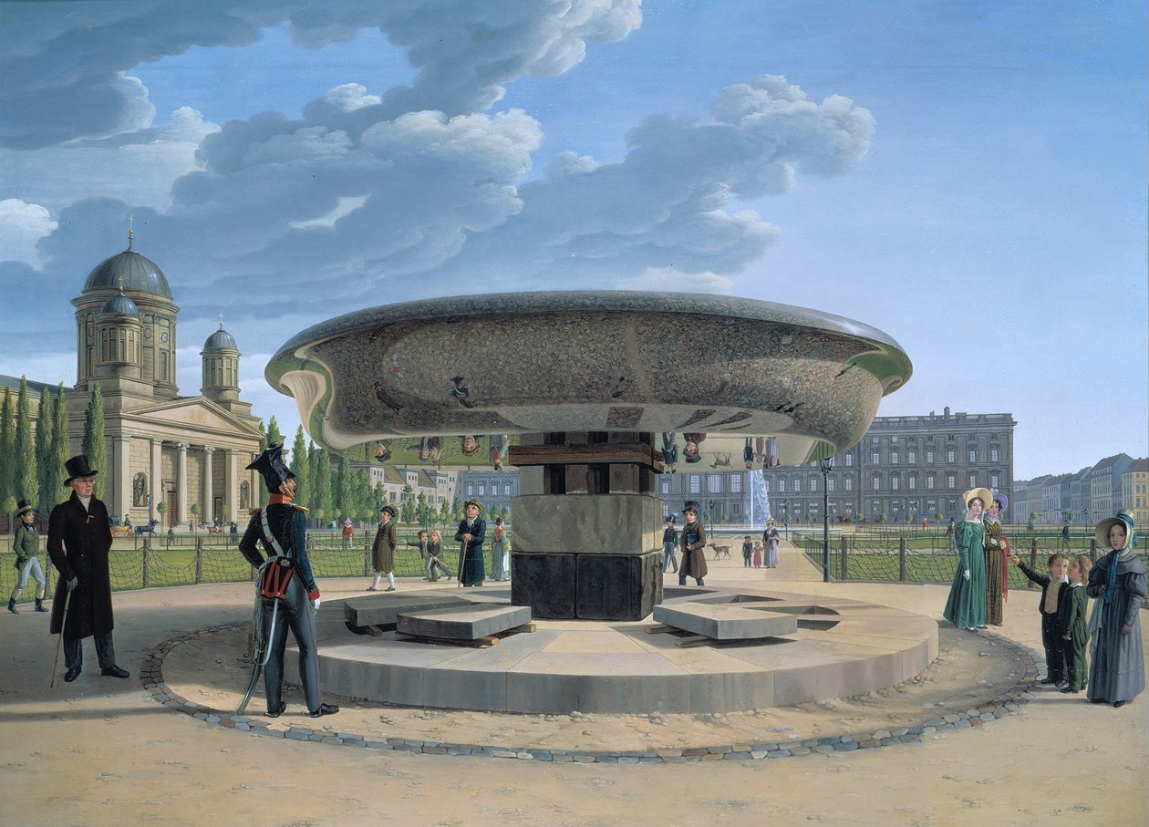 Alemán: Die Granitschale im Berliner Lustgarten El cuenco de granito del Lustgarten, Berlín de Johann Erdmann Hummel