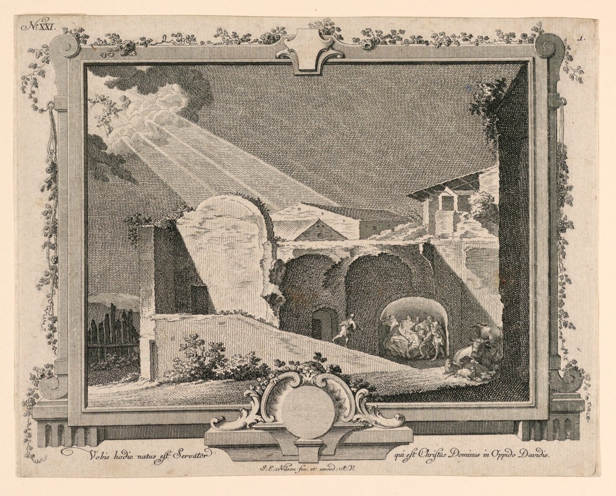 Vobis Hodie Natus Est Servator qui est Christus Dominus in Oppido Davidis de Johann Esaias Nilson