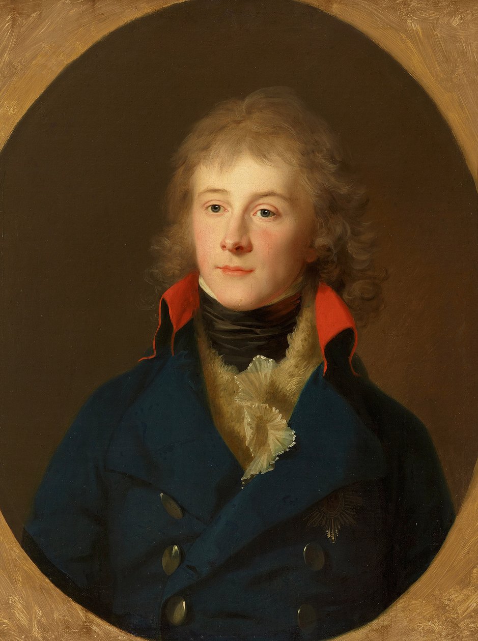 Retrato del príncipe Luis Fernando de Prusia de Johann Friedrich August Tischbein