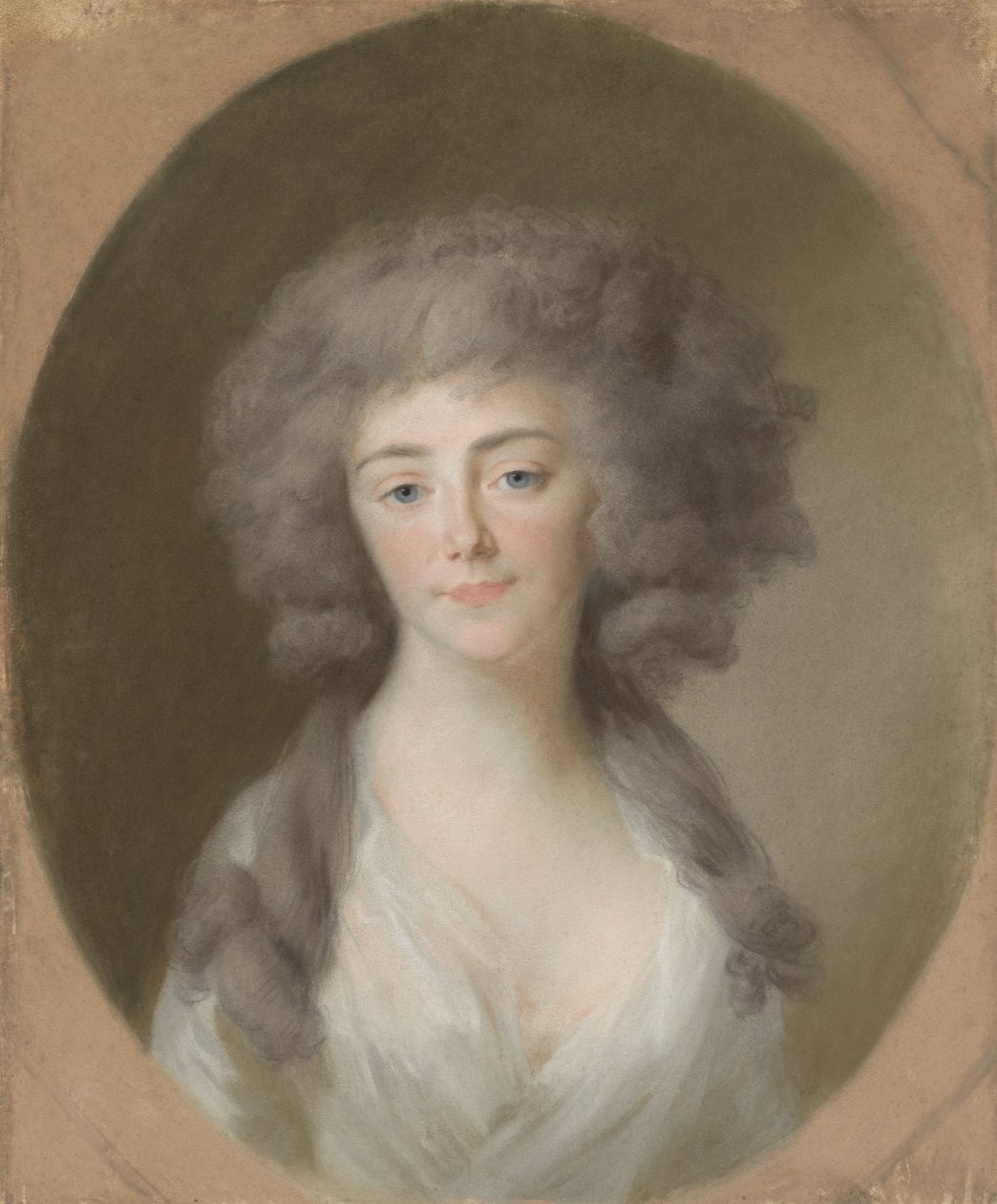 Louisa Isabella Alexandrina Augusta von Kirchberg (1772-1827). Esposa de Federico Guillermo, príncipe de Nassau-Weilburg, y cuñada de Augusta María Carolina de Nassau-Weilburg de Johann Friedrich August Tischbein