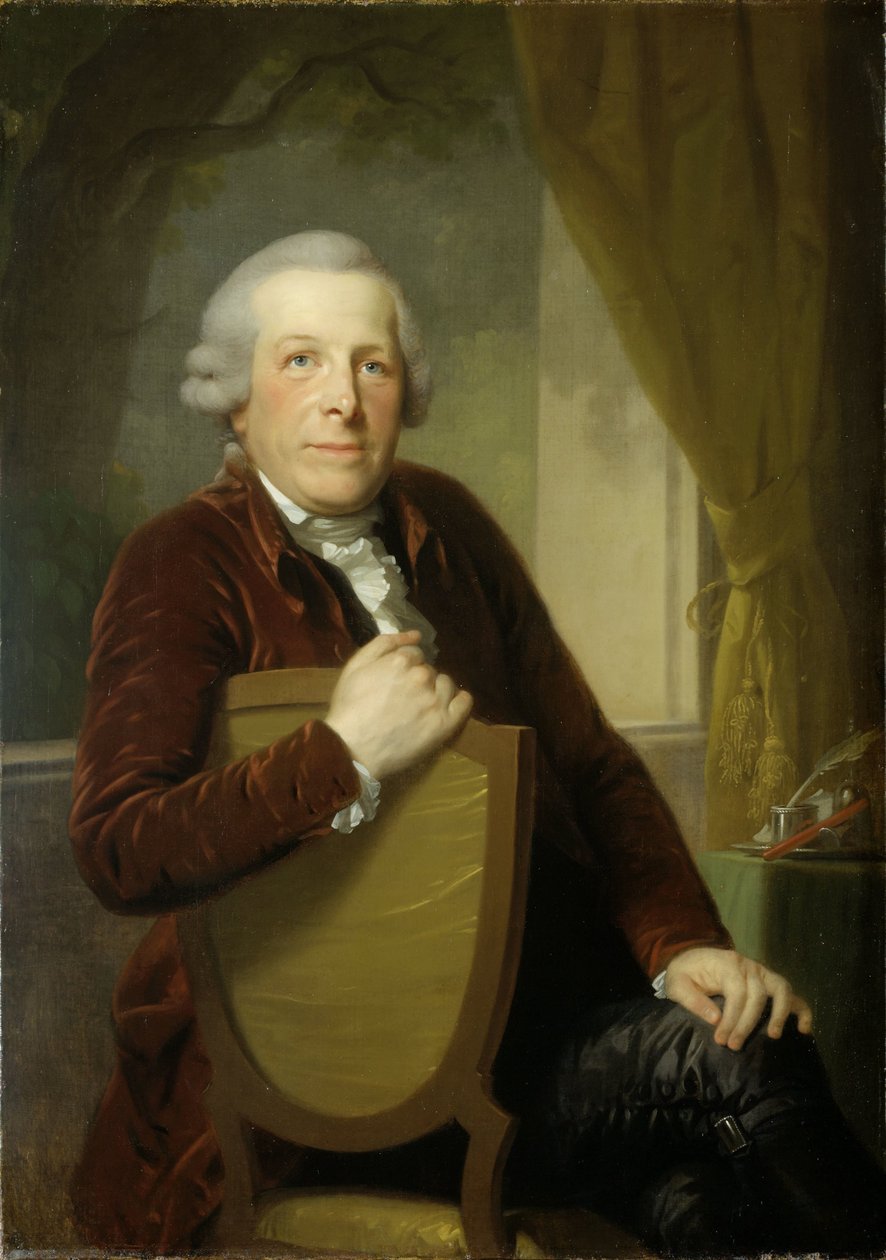 Retrato de Johannes Lublink II, filósofo, escritor y estadista de Johann Friedrich August Tischbein