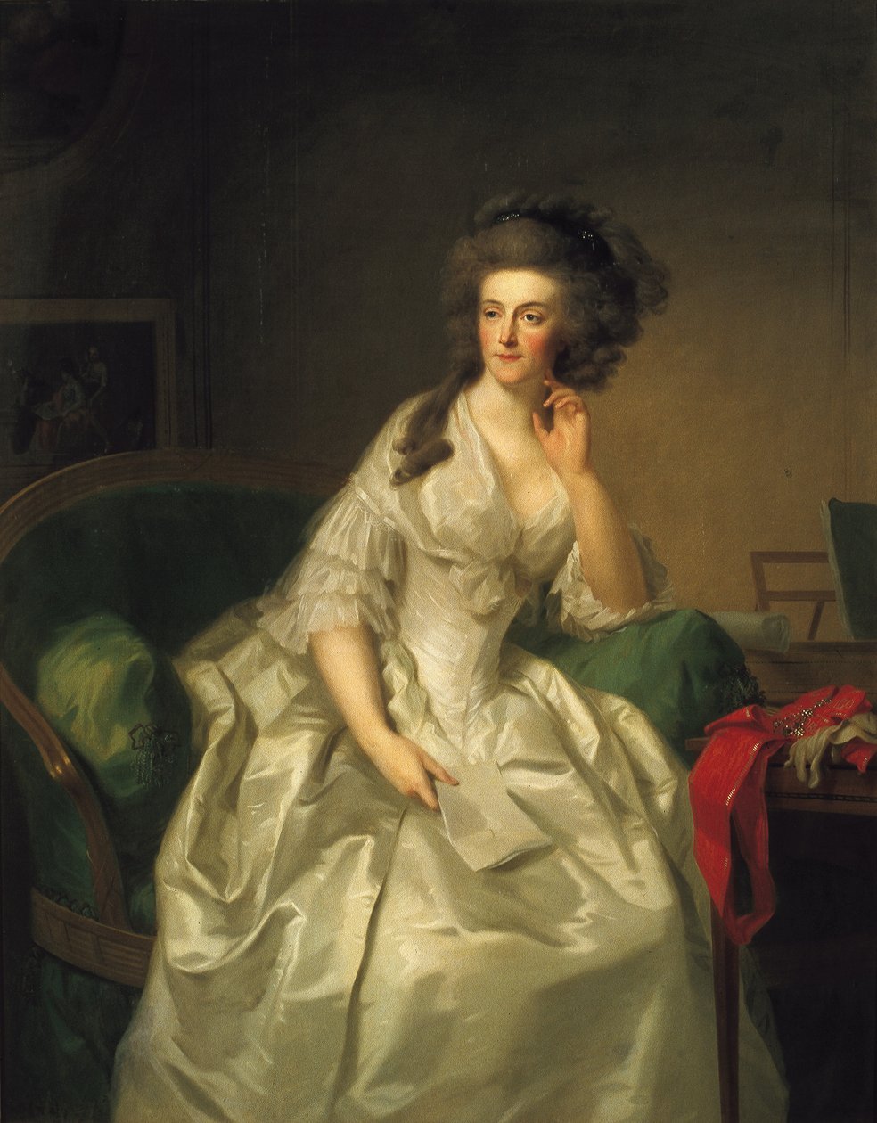 Retrato de la princesa Federica Sofía Guillermina (1751-1820) de Johann Friedrich August Tischbein