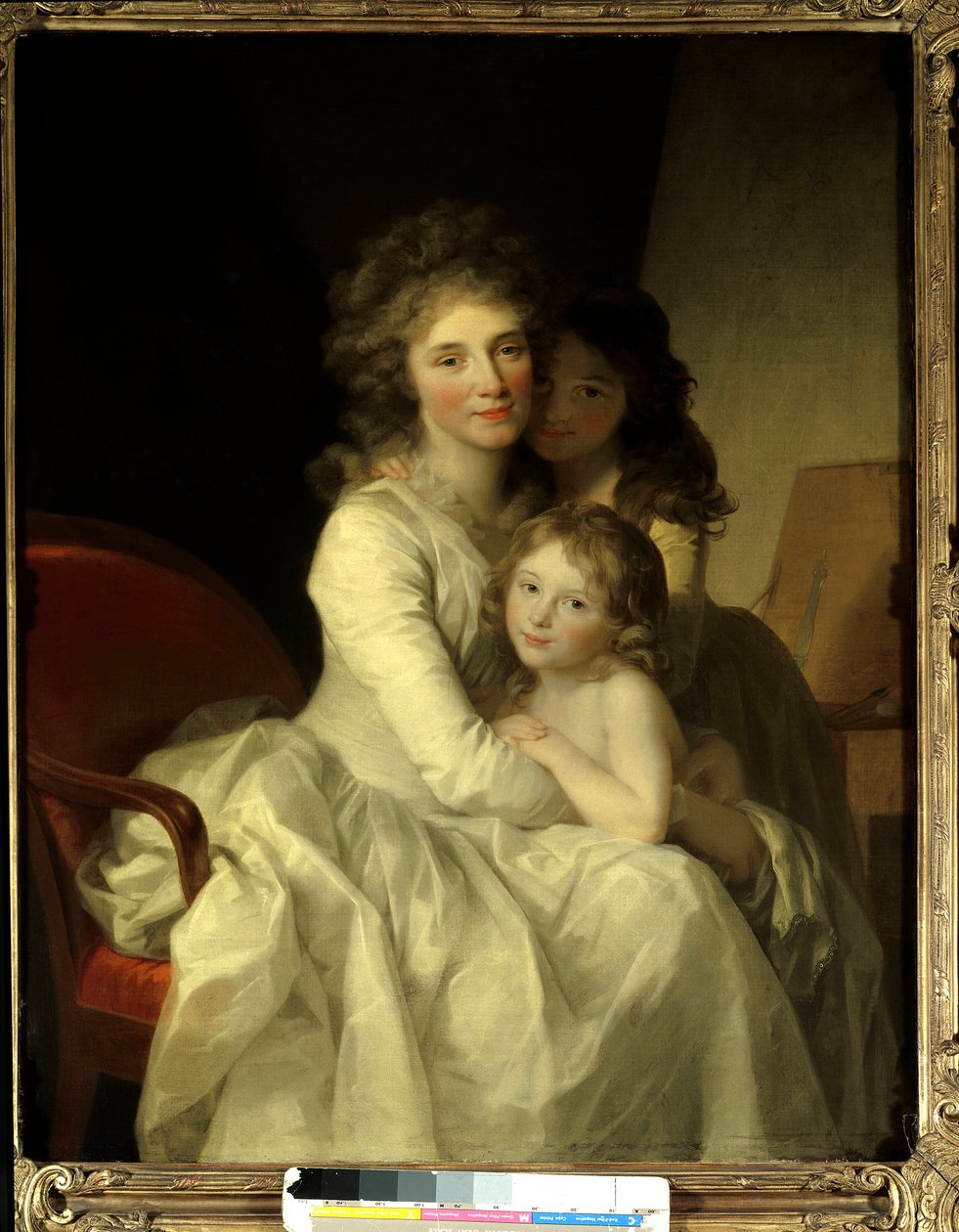 Sophie Muller y sus dos hijas de Johann Friedrich August Tischbein